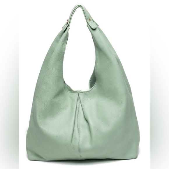 Laggo Handbags - Laggo Nadia Soft Mint Leather Hobo Bag New Without Tag